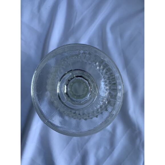 Indiana Glass Diamond Point Compote Vintage Pedestal Bowl Candy Dish - Picture 16 of 16